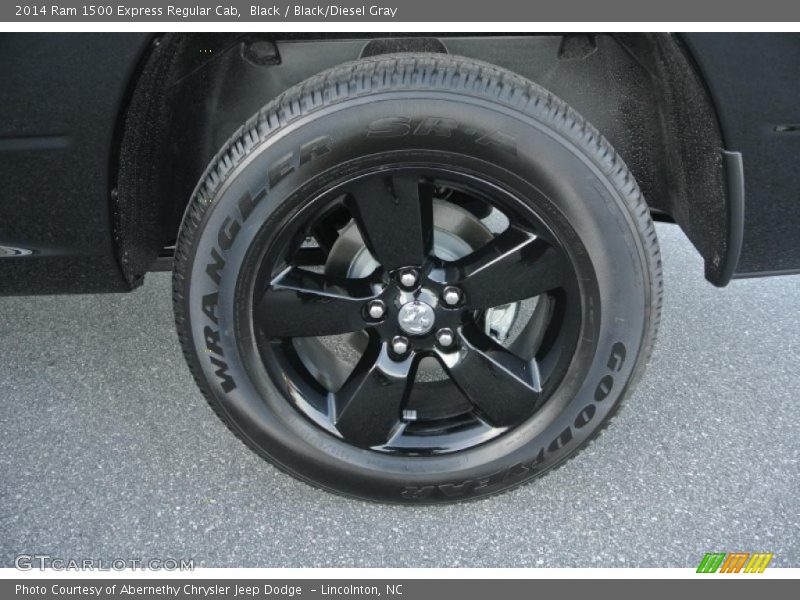 Black / Black/Diesel Gray 2014 Ram 1500 Express Regular Cab