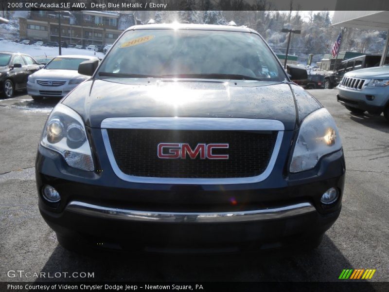 Deep Blue Metallic / Ebony 2008 GMC Acadia SLE AWD