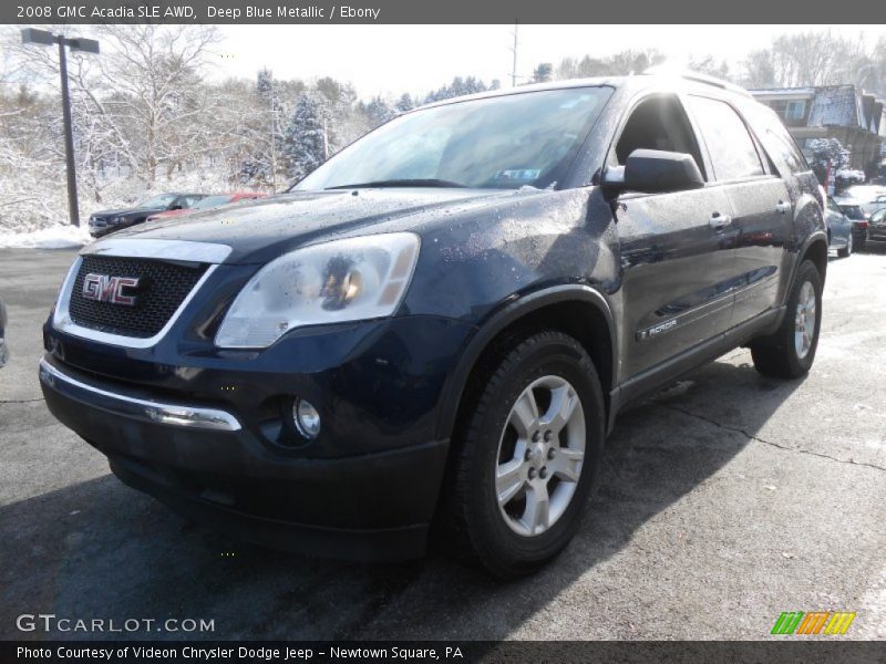 Deep Blue Metallic / Ebony 2008 GMC Acadia SLE AWD