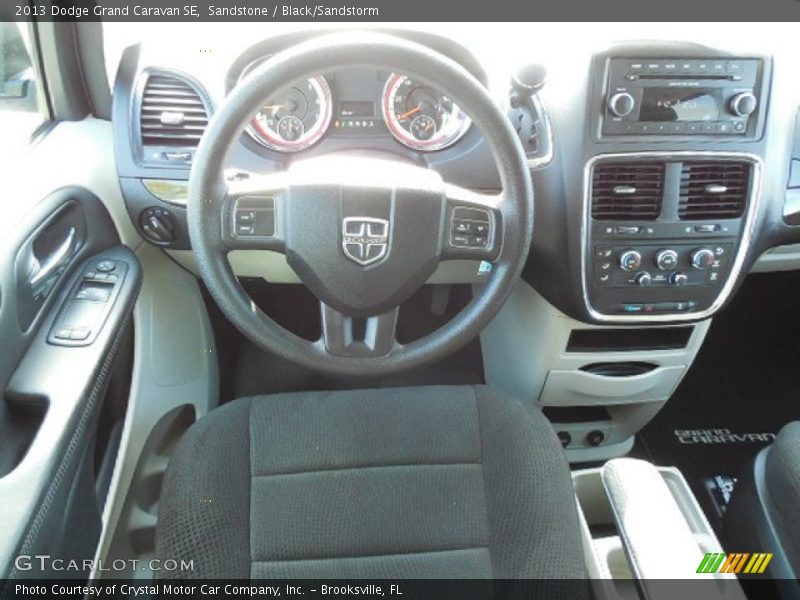 Sandstone / Black/Sandstorm 2013 Dodge Grand Caravan SE