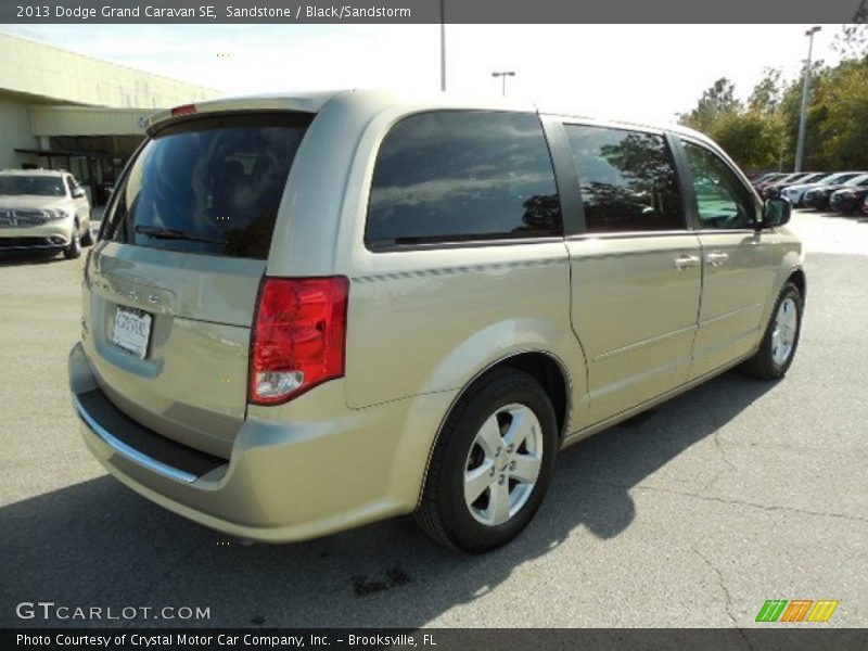 Sandstone / Black/Sandstorm 2013 Dodge Grand Caravan SE