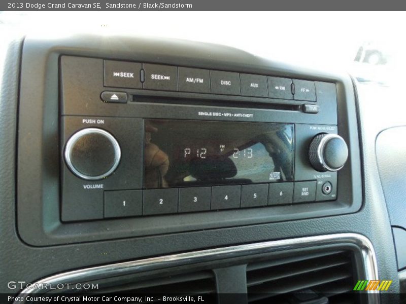 Sandstone / Black/Sandstorm 2013 Dodge Grand Caravan SE