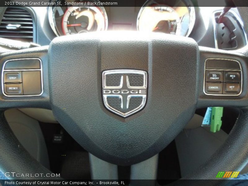Sandstone / Black/Sandstorm 2013 Dodge Grand Caravan SE