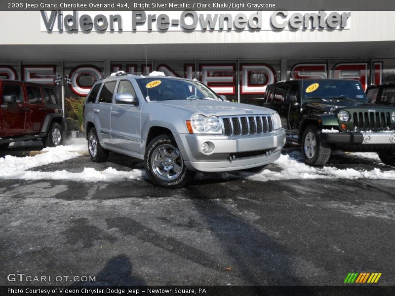 Bright Silver Metallic / Dark Khaki/Light Graystone 2006 Jeep Grand Cherokee Overland 4x4