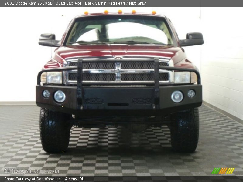 Dark Garnet Red Pearl / Mist Gray 2001 Dodge Ram 2500 SLT Quad Cab 4x4