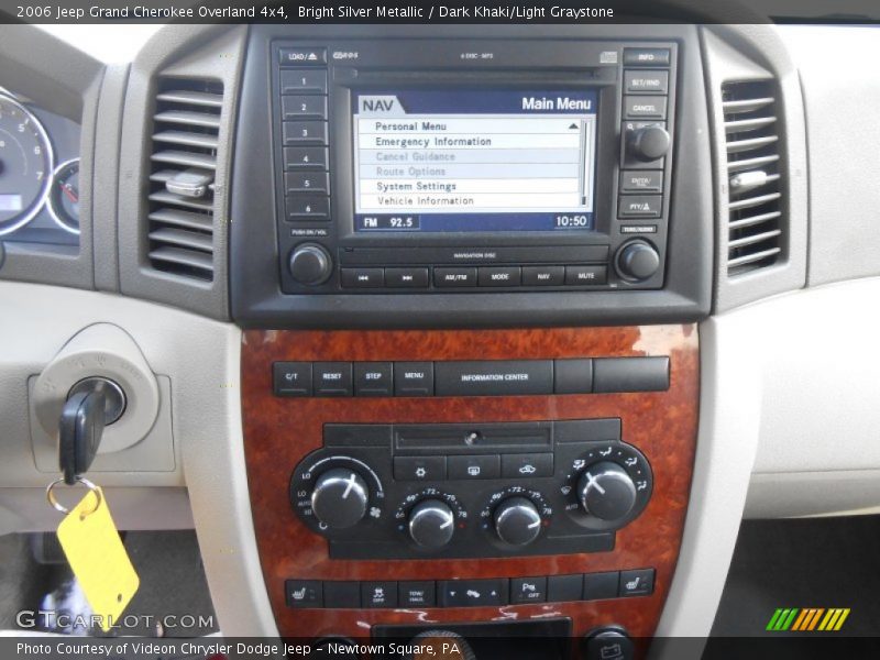 Bright Silver Metallic / Dark Khaki/Light Graystone 2006 Jeep Grand Cherokee Overland 4x4