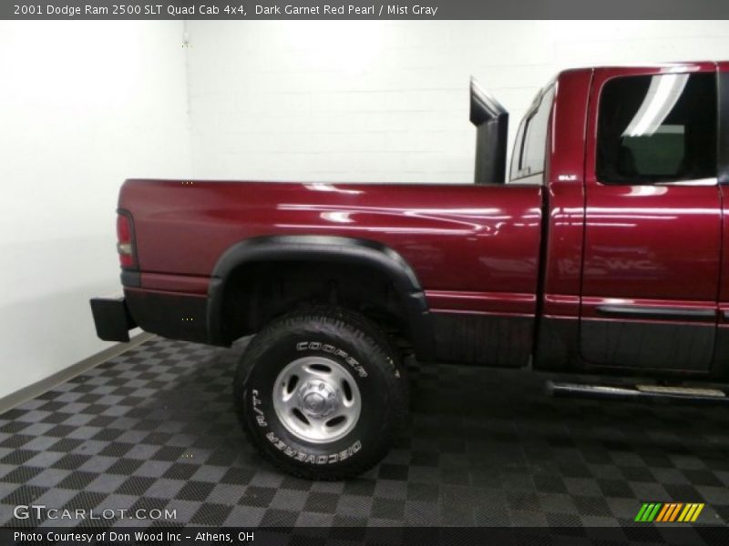Dark Garnet Red Pearl / Mist Gray 2001 Dodge Ram 2500 SLT Quad Cab 4x4