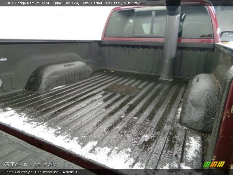 Dark Garnet Red Pearl / Mist Gray 2001 Dodge Ram 2500 SLT Quad Cab 4x4