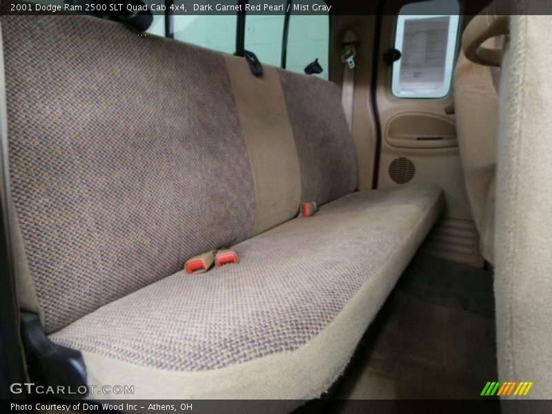Dark Garnet Red Pearl / Mist Gray 2001 Dodge Ram 2500 SLT Quad Cab 4x4