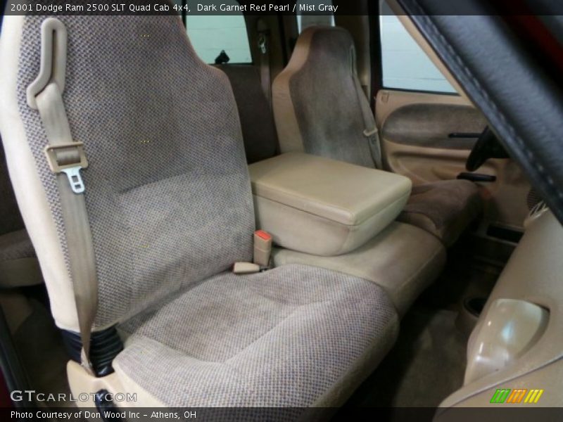 Dark Garnet Red Pearl / Mist Gray 2001 Dodge Ram 2500 SLT Quad Cab 4x4