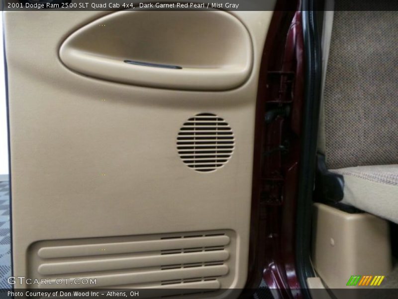 Dark Garnet Red Pearl / Mist Gray 2001 Dodge Ram 2500 SLT Quad Cab 4x4