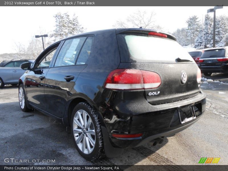 Black / Titan Black 2012 Volkswagen Golf 4 Door TDI