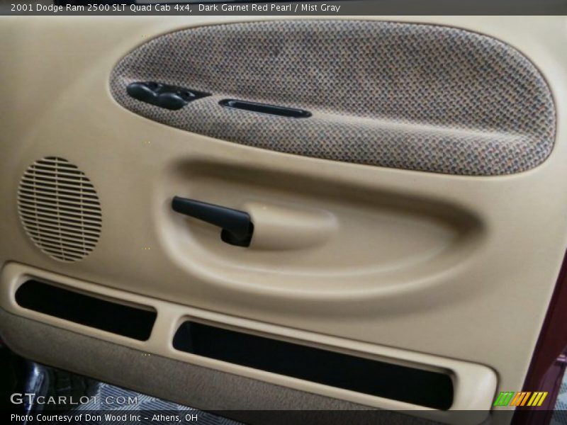 Dark Garnet Red Pearl / Mist Gray 2001 Dodge Ram 2500 SLT Quad Cab 4x4