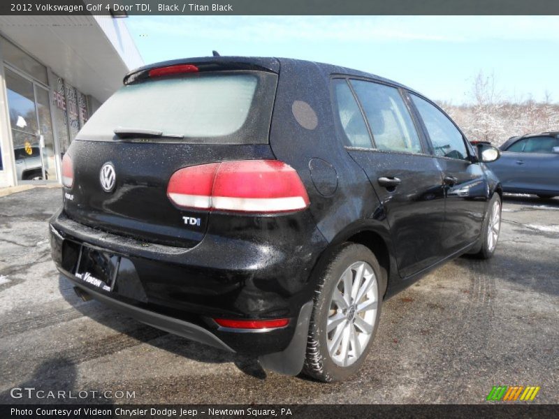 Black / Titan Black 2012 Volkswagen Golf 4 Door TDI