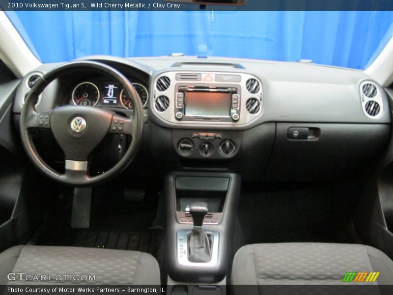 Wild Cherry Metallic / Clay Gray 2010 Volkswagen Tiguan S