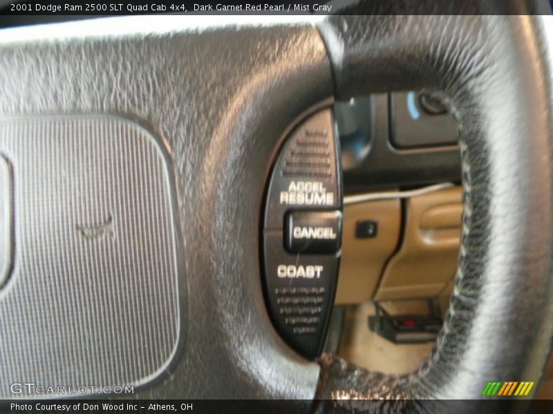 Dark Garnet Red Pearl / Mist Gray 2001 Dodge Ram 2500 SLT Quad Cab 4x4
