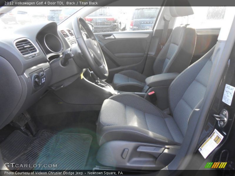 Black / Titan Black 2012 Volkswagen Golf 4 Door TDI