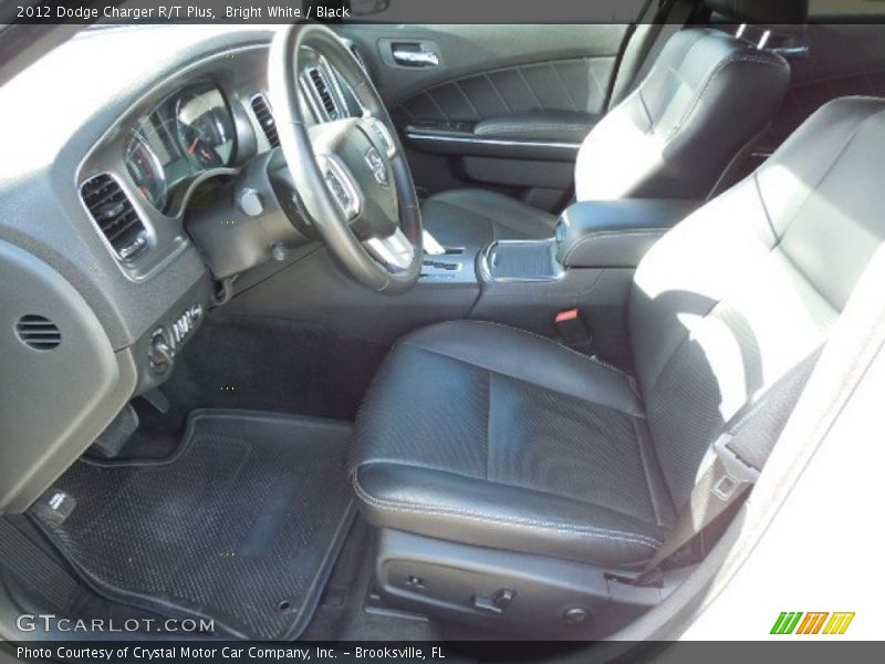 Bright White / Black 2012 Dodge Charger R/T Plus