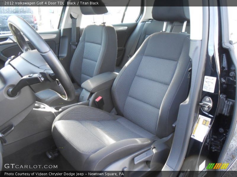 Black / Titan Black 2012 Volkswagen Golf 4 Door TDI