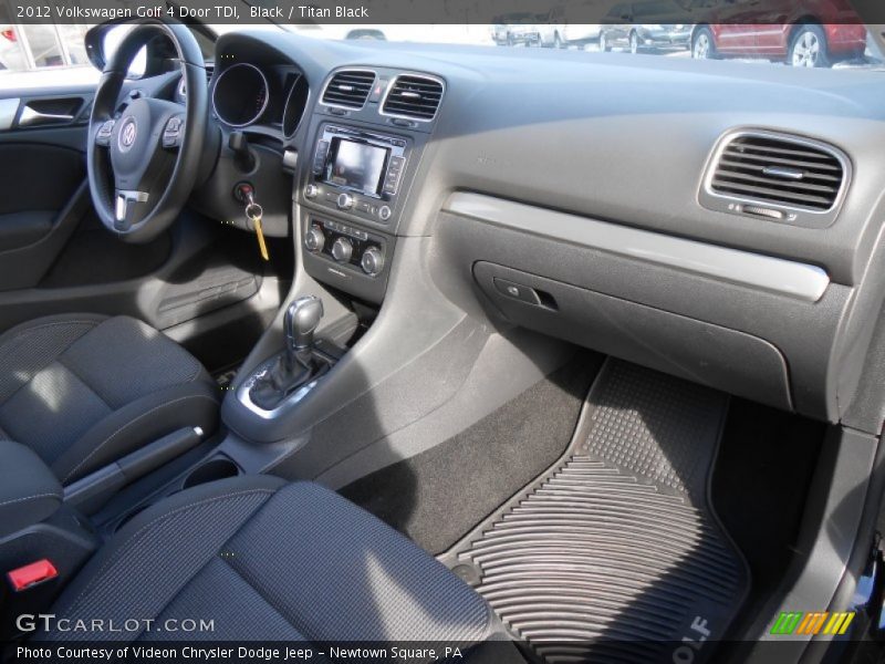 Black / Titan Black 2012 Volkswagen Golf 4 Door TDI