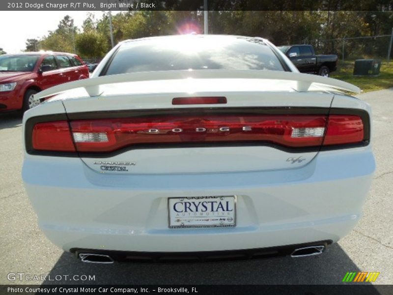 Bright White / Black 2012 Dodge Charger R/T Plus