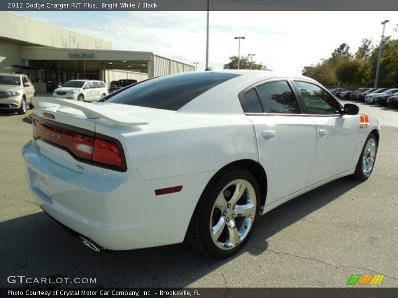 Bright White / Black 2012 Dodge Charger R/T Plus