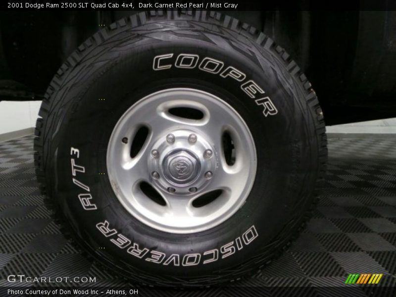 Dark Garnet Red Pearl / Mist Gray 2001 Dodge Ram 2500 SLT Quad Cab 4x4