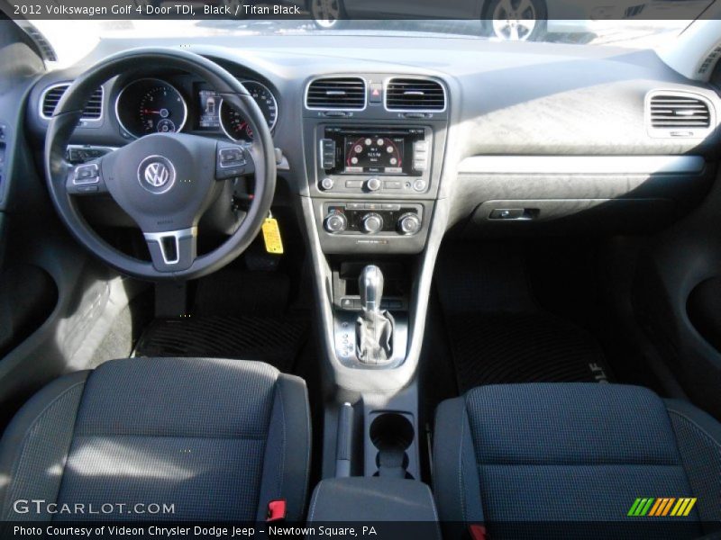 Black / Titan Black 2012 Volkswagen Golf 4 Door TDI