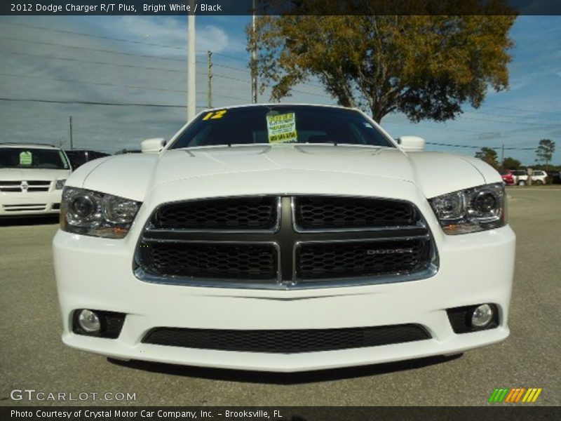 Bright White / Black 2012 Dodge Charger R/T Plus