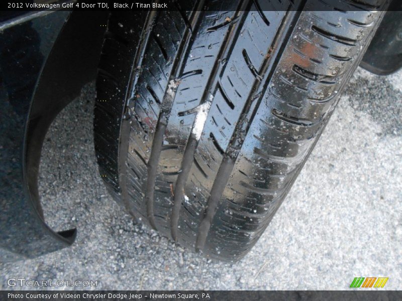 Black / Titan Black 2012 Volkswagen Golf 4 Door TDI