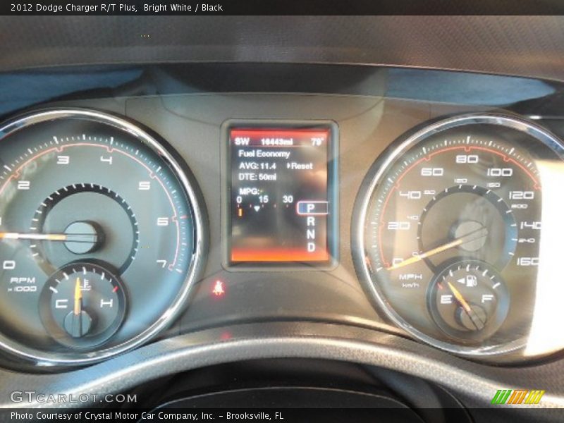Bright White / Black 2012 Dodge Charger R/T Plus