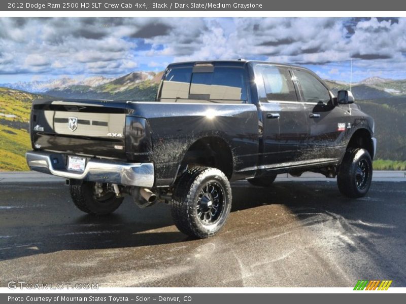 Black / Dark Slate/Medium Graystone 2012 Dodge Ram 2500 HD SLT Crew Cab 4x4