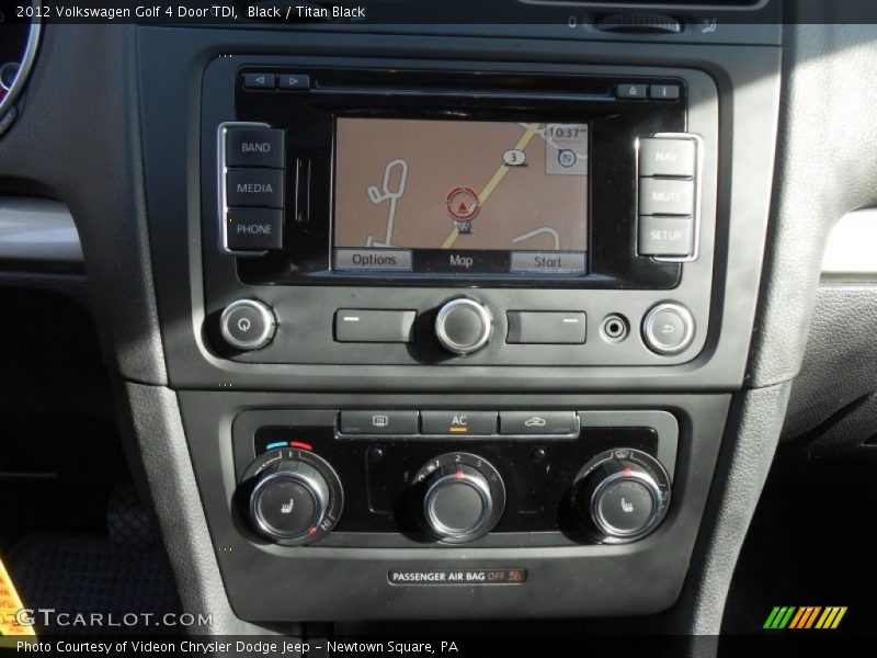Black / Titan Black 2012 Volkswagen Golf 4 Door TDI