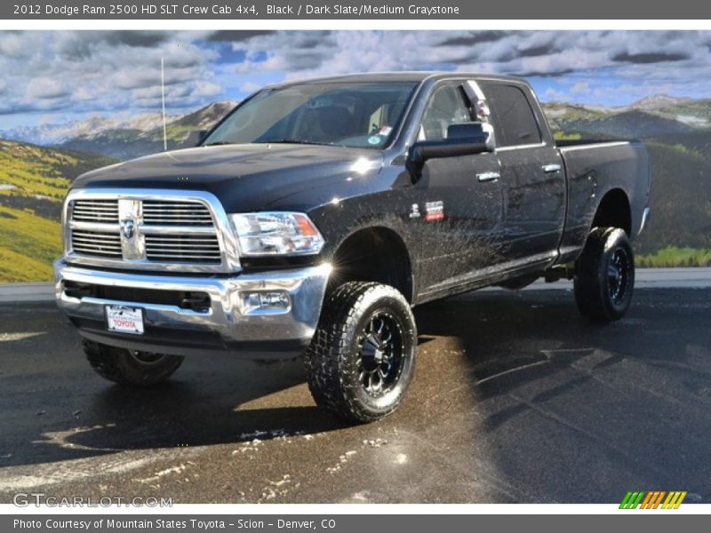 Black / Dark Slate/Medium Graystone 2012 Dodge Ram 2500 HD SLT Crew Cab 4x4