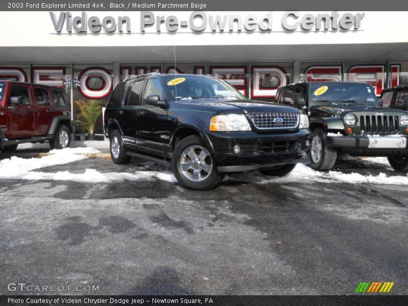 Black / Medium Parchment Beige 2003 Ford Explorer Limited 4x4