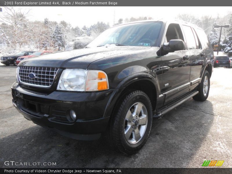 Black / Medium Parchment Beige 2003 Ford Explorer Limited 4x4