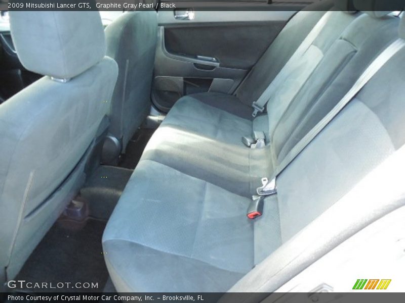 Graphite Gray Pearl / Black 2009 Mitsubishi Lancer GTS