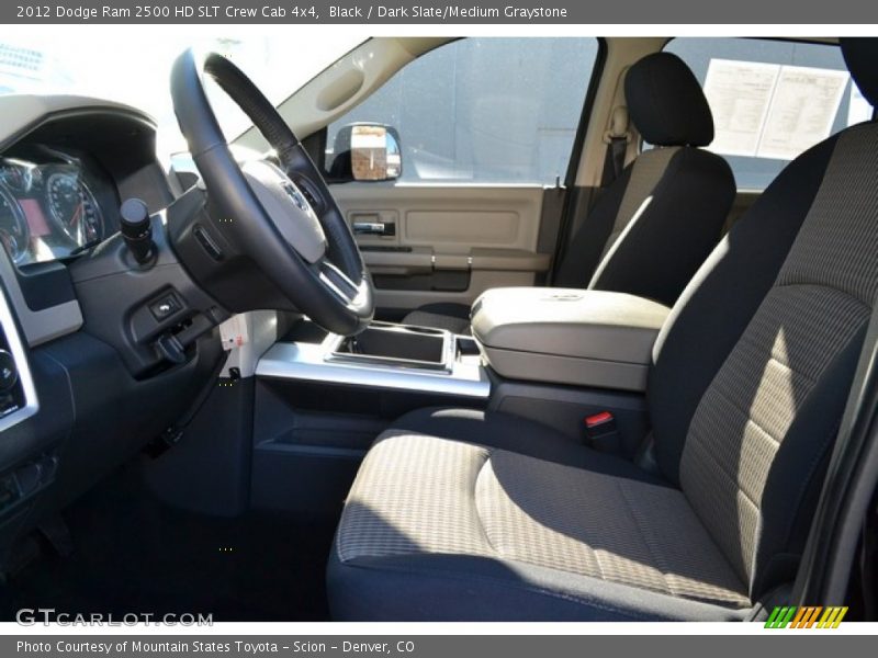 Black / Dark Slate/Medium Graystone 2012 Dodge Ram 2500 HD SLT Crew Cab 4x4