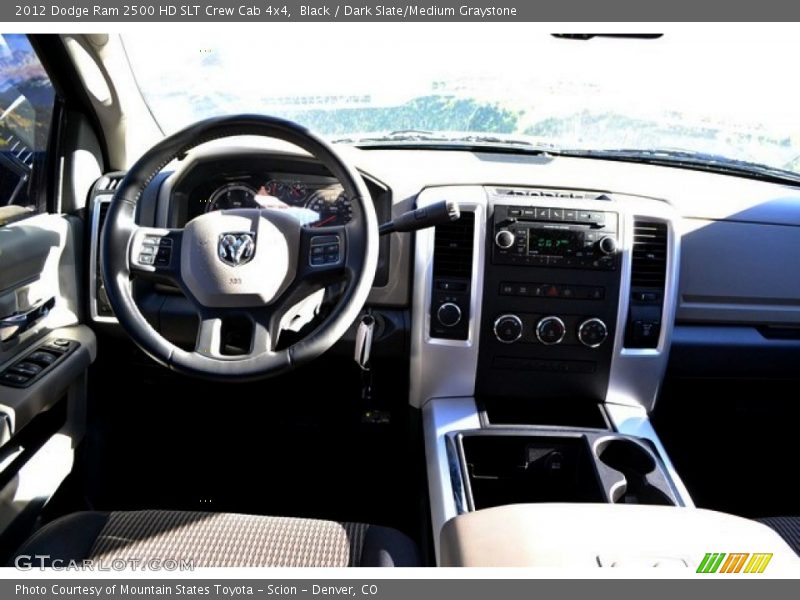 Black / Dark Slate/Medium Graystone 2012 Dodge Ram 2500 HD SLT Crew Cab 4x4
