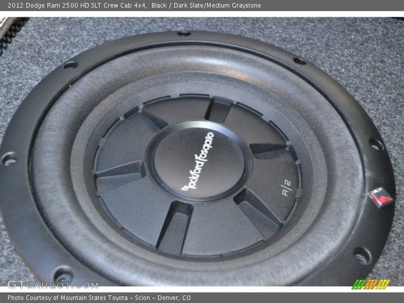 Black / Dark Slate/Medium Graystone 2012 Dodge Ram 2500 HD SLT Crew Cab 4x4