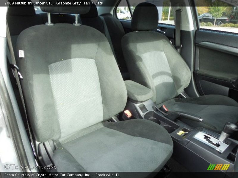 Graphite Gray Pearl / Black 2009 Mitsubishi Lancer GTS