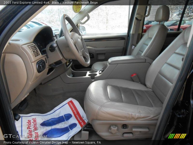 Black / Medium Parchment Beige 2003 Ford Explorer Limited 4x4