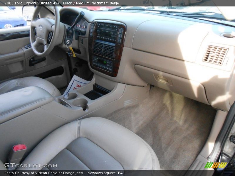 Black / Medium Parchment Beige 2003 Ford Explorer Limited 4x4