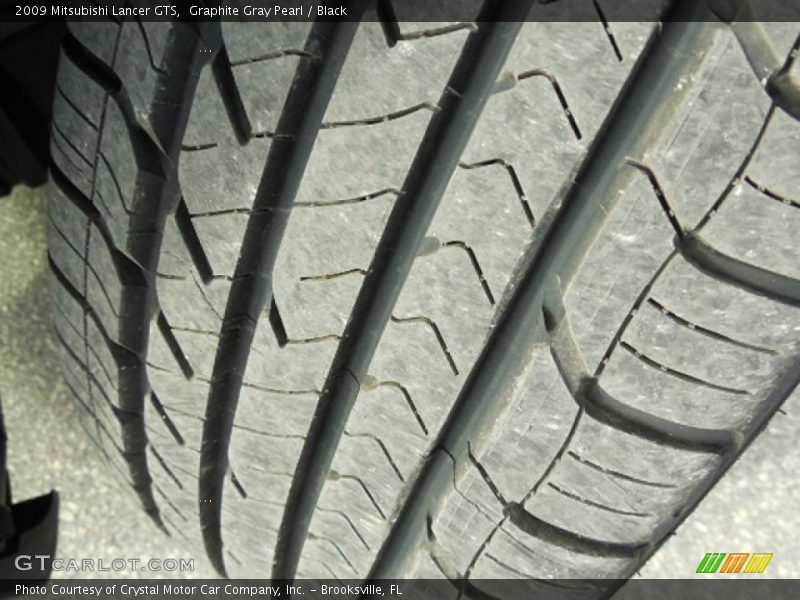 Graphite Gray Pearl / Black 2009 Mitsubishi Lancer GTS