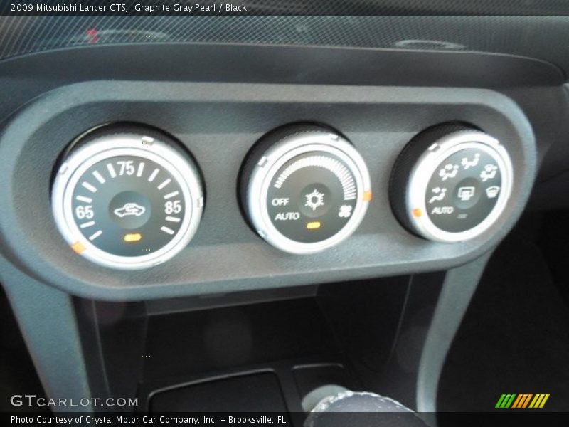 Graphite Gray Pearl / Black 2009 Mitsubishi Lancer GTS