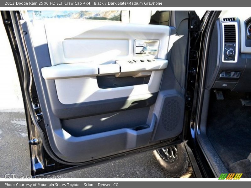 Black / Dark Slate/Medium Graystone 2012 Dodge Ram 2500 HD SLT Crew Cab 4x4