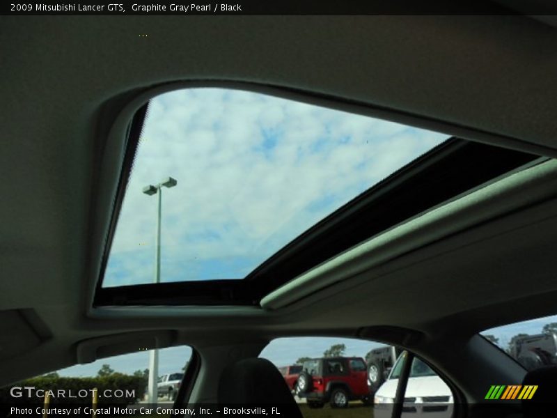 Graphite Gray Pearl / Black 2009 Mitsubishi Lancer GTS