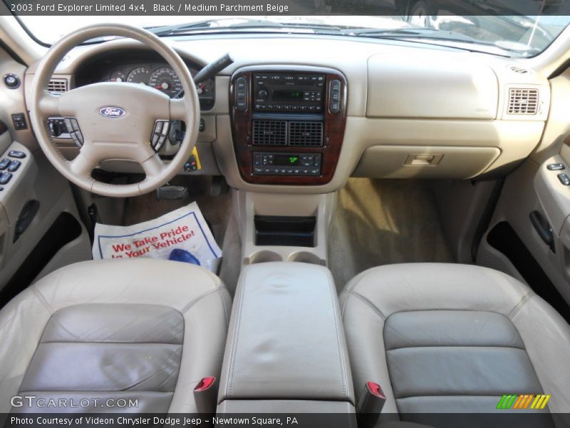 Black / Medium Parchment Beige 2003 Ford Explorer Limited 4x4