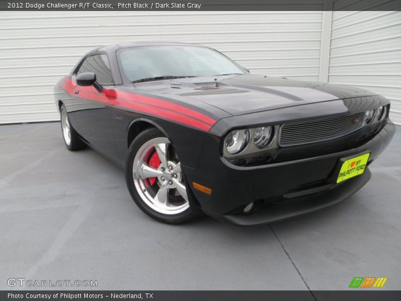 Pitch Black / Dark Slate Gray 2012 Dodge Challenger R/T Classic