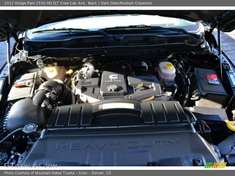 Black / Dark Slate/Medium Graystone 2012 Dodge Ram 2500 HD SLT Crew Cab 4x4